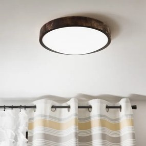 Brilagi - LED mennyezeti lámpatest CARVALHO SLIM SMOKEY LED/36W/230V tölgy, átmérő 37,5 cm