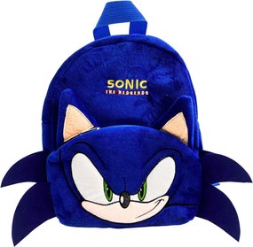 Sonic a sündisznó Blur 3D plüss hátizsák, táska 30 cm