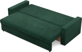 Zeus kanapéágy, kordbársony, hab töltet, egyenes kartámasz, zöld