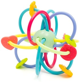 Szilikon-műanyag csörgős rágóka Baby Mix