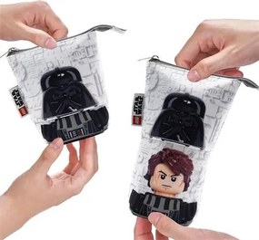 Tolltartó, cipzáras, pop-up, LEGO Star Wars Darth Vader/Anakin, szürke-fekete-mintás (L53458)