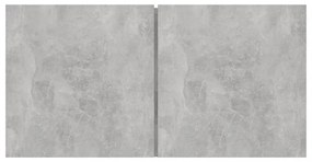 3 db betonszürke függő TV-szekrény 60 x 30 x 30 cm