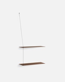 Polc "Stedge", 60 x 22 cm, 4 változat- Woud Variáns: fekete tölgyfa