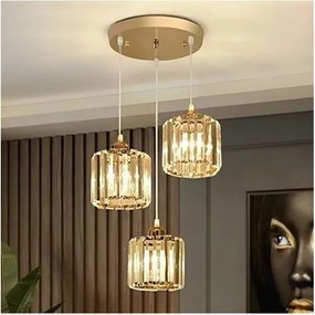 BELLA kábeles függőlámpa 3xE27/40W/230V, arany