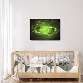 Modern absztrakt kép (üvegen) (70x50 cm)