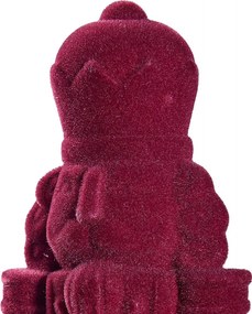 X-MAS diótörő 30 cm , bordó