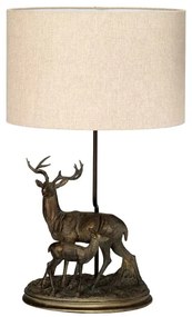 Elstead DL-AMELIA-TL - Asztali lámpa AMELIA 1xE27/40W/230V bronz