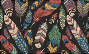 Dekoratív Fotótapéta Hálószobába Színes tollak 416x254 Ragasztó