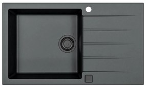 ALVEUS 1148160 - Mosogató CADIT 86x50 cm gránit/fekete