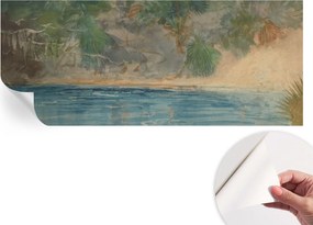 Dekoratív öntapadós fotótapéta irodába Trópusi szegély 250x104 cm