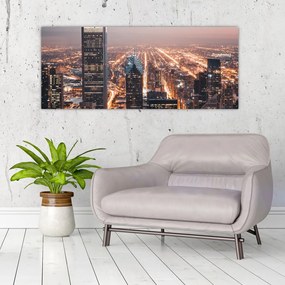 Fényes metropolisz képe (120x50 cm)