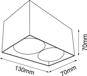 Antigo Cage 1077 Felületi spotlámpa 2x10W/GU10 IP20