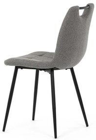 Étkezőszék, szürke, szövet, DCL-V2017 GREY2
