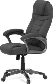 Irodai forgószék fekete szövet kárpitta, hintamechanizmussal, KA-C713 BK2