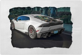 Poszterek 120x80 Fehér sportautó