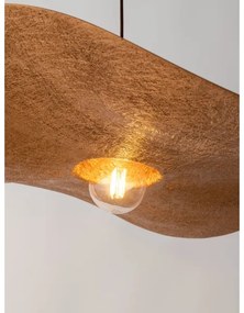 Csillár zsinóron KAPELLO 1xE27/60W/230V átm. 55 cm fekete/réz