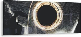 Kép - Világos show az esőben (120x50 cm)