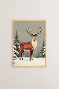 Nwyearsngmdl11 keretezett MDF falikép, 33 x 48 cm