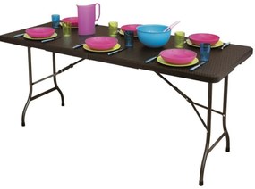 Összecsukható catering asztal 180cm Brown Rattan