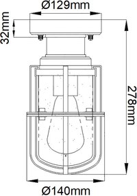 Elstead Lighting SURI KL-SURI-F Süllyesztett mennyezeti lámpa 1x40W/E27 IP44