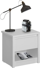 Éjjeliszekrény 1S, fehér, ERODIN