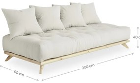 Senza Natural Clear/Clay Brown kanapé - Karup Design