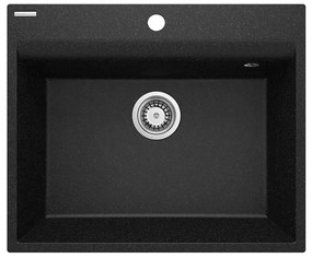 Deante ZRC_210A - Mosogató CORIO 50x60 cm gránit/grafit