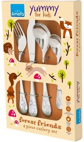 Amefa 4 részes Forest Friends gyermekevőeszközkészlet