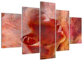 Kép - Egy női arc profilja (150x105 cm)