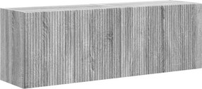 vidaXL TV Fali Szekrény 2 pcs Szürke Sonoma 59,5 x 31 x 40 cm Faanyag