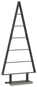 Fém karácsonyfa állvánnyal Fekete 90 cm Acél