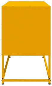 mustársárga acél TV-szekrény 100,5x39x60,5 cm