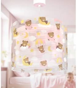 Dalber 41572S - BABY TEDDY gyerek csillár 1xE27/15W/230V rózsaszín