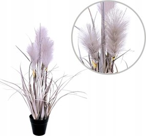 Kis műnövény púderes pampafűvel, 56 cm magas, fedővel