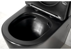 Sapho - PACO kompakt WC, kerámia/fekete