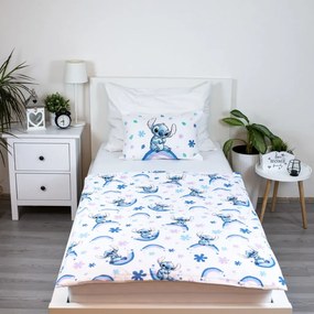 Disney Lilo és Stitch, A csillagkutya Rainbow gyerek, ovis ágyneműhuzat 100×135 cm, 40×60 cm