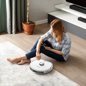 TESLA Electronics RoboStar - Intelligens robotporszívó 2in1 2600 mAh Wi-Fi fehér