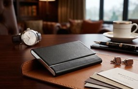 SLIM bőr névjegykártyatartó, 0,9 cm - Philippi