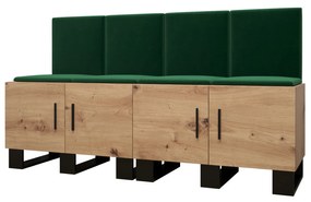 Előszobabútor Amanda 20 (artisan tölgy + zöld). 1086034