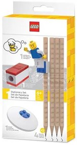 Grafitceruza szett, HB, hegyezővel, radírral, mini figurával, LEGO (L52053)