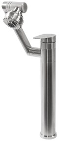 Fürdőszobai csaptelep Rea PACO Nickel Brush INOX High