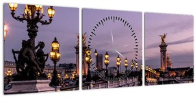 Kép - III. Sándor-híd. Párizsban (órával) (90x30 cm)