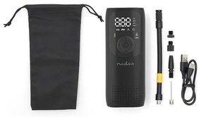 Nedis PAAC10BK - Digitális zsebkompresszor 4000 mAh 5V