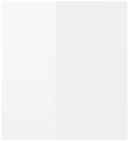 magasfényű fehér TV-szekrény LED-lámpákkal 120 x 35 x 40 cm