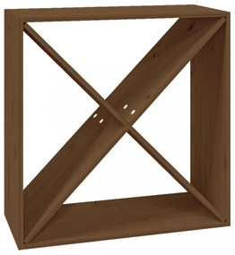 mézbarna tömör fenyőfa borszekrény 62x25x62 cm
