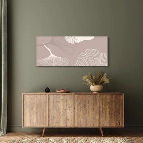 Kép - Bézs színű levelek N⁰1 (120x50 cm)