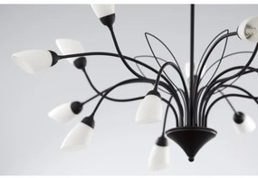 Jupiter 2057 - Láncos csillár GLORIOSA 15xG9/14W/230V fekete