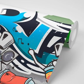 Öntapadó tapéta vidám Street Art felirat - 450x300