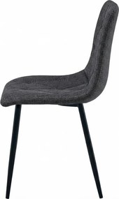 Sötétszürke LIBRA STONE GREY szék fekete lábakkal