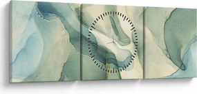 Kép - Tintaabsztrakció 3 (órával) (90x30 cm)